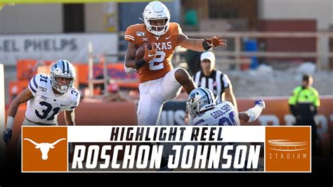 Texas Rb Roschon Johnson Highlight Reel 2019 Season Stadium Youtube