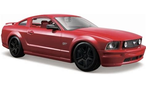 Miniature Ford Mustang Maisto Gt Metallic Rouge Noir Jantes