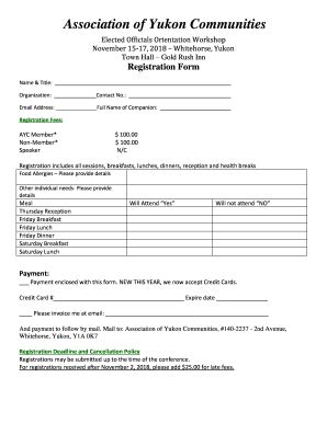 Fillable Online Elected Officials Orientation Workshop Fax Email Print