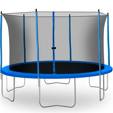 Uhomepro 13ft Round Trampoline Outdoor Trampoline For Kids With Safety