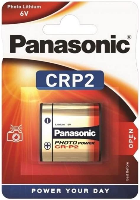 Panasonic crp2p la batería cámara de Fotos de litio 6v 1300mah CR p2