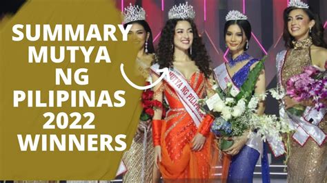 Summary Mutya Ng Pilipinas Winners Youtube