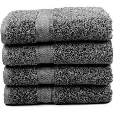 Welspun Plain Black Cotton Bath Towel For Home Size X Inch At Rs