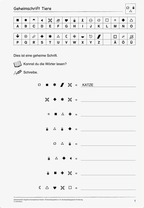 Geheimschrift Arbeitsblatt Grundschule 9 Lösungen Im Jahr 2022