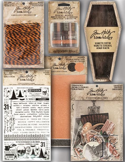 Sneak Peek Idea Ology Halloween Tim Holtz