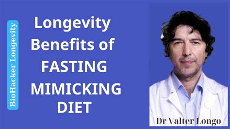 Longevity Benefits Of Fasting Mimicking Diet From Dr Valter Longo Youtube