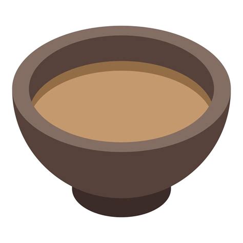 Tea Ceremony Bowl Icon Isometric Style 15847708 Vector Art At Vecteezy