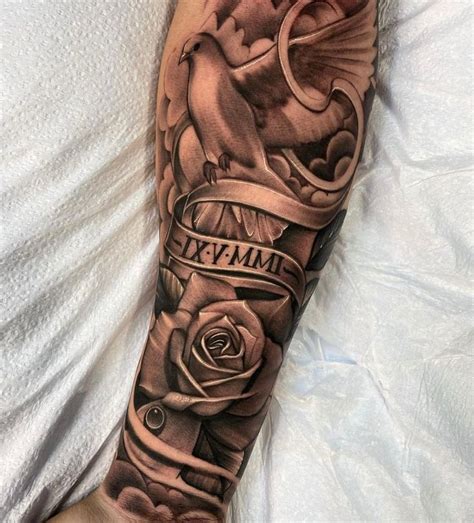 Pin on Tattoo | Half sleeve tattoos for guys, Rip tattoos for mom, Arm ...