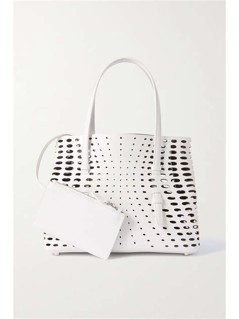 Ala A Mina Laser Cut Leather Tote Net A Porter