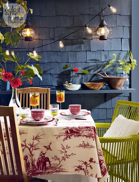 highlow stylish outdoor dining space style  home