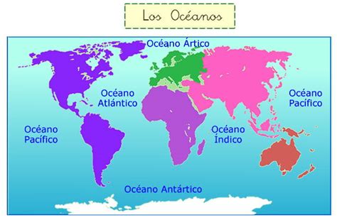 Continentes Y Oceanos Ensenanza De La Geografia Ciencias Sociales ...