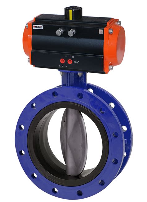 Double Flanged Butterfly Valve With Pneumatic Actuator Suppliers