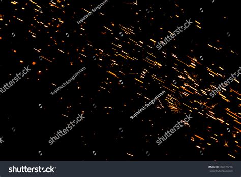 Fire Flakes Cutting Steel Stock Photo 686073256 - Shutterstock