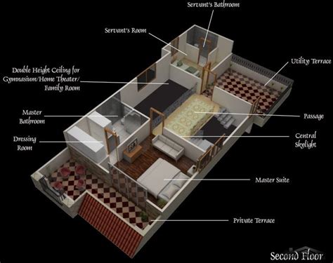 spanish villa floor plans 3d » arab arch