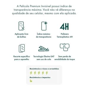 Película Hprime Invisível Premium Para iPhone 14 Pro Capas Premium