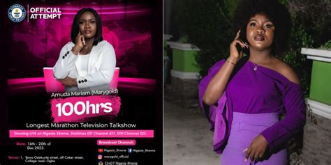 Guinness World Record Nigerian Lady Surpasses Hours Television