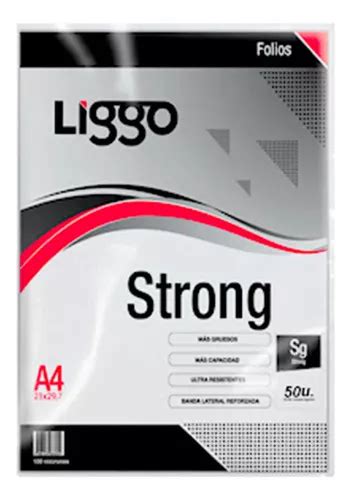 Liggo Folios A4 Strong 100 Micrones Por 50 Unidades MercadoLibre