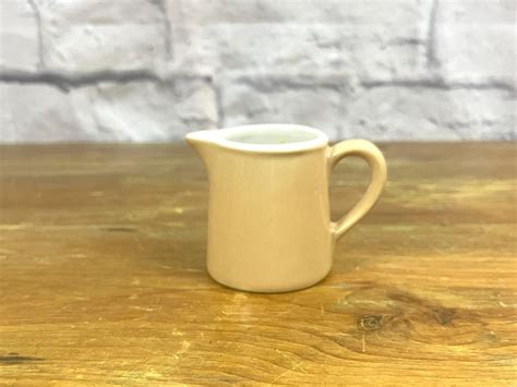 Vintage Hall Mini Creamer Nude Beige Cappuccino Cream Colored Fun Coffee Related Gift Basket