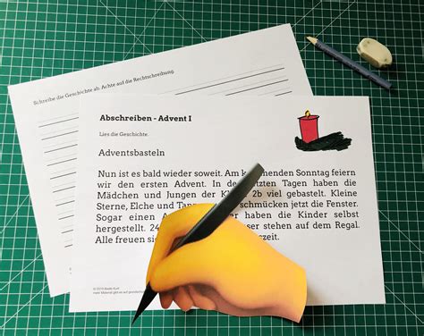 Fit In Deutsch Abschreiben Im Advent Grundschule Und Basteln