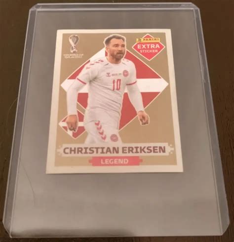 Panini Fifa Qatar Christian Eriksen Gold Extra Sticker Figurina