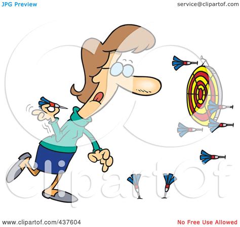 Royalty Free Rf Clip Art Illustration Of A Cartoon Woman Missing The