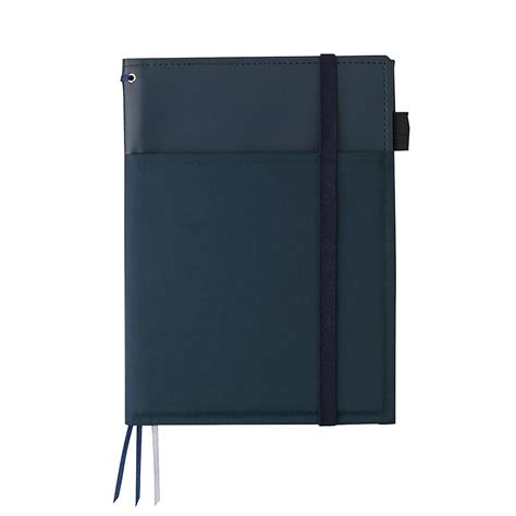 Kokuyo Systemic Synthetic Leather Cover Notebook With One