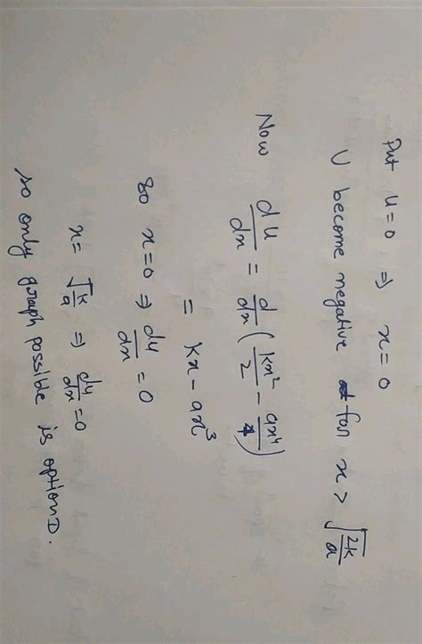 Q 1 A Particle Which Is Constrained To Move Along The X Axis Is