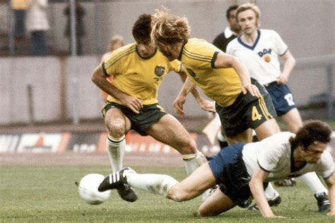 East Germany Australia In In Hamburg International Football