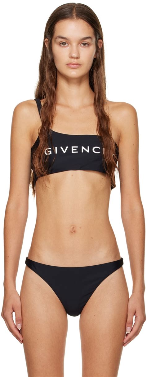 Givenchy Black Archetype Bikini Top 004 Black White Editorialist