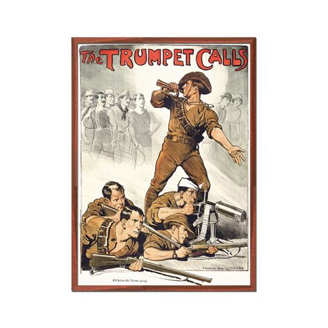 Australian Army Propaganda Recruitment Poster From World War I Etsy