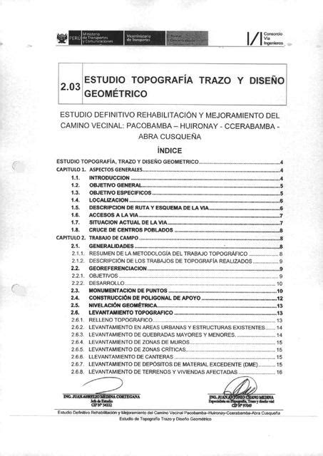 Estudio de Topografía Trazo y Diseño Geométrico Adolfo Aguilar uDocz