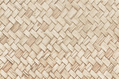 Premium Photo Old Bamboo Weaving Pattern Woven Rattan Mat Texture