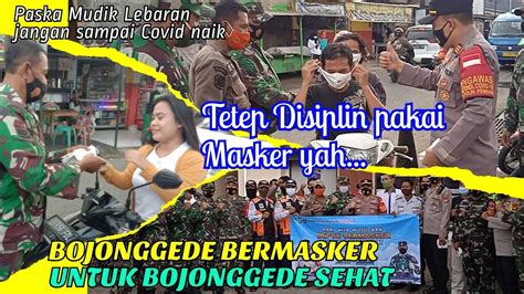 Bagikan Masker Kepada Warga Muspika Bojonggede Antisipasi Penyebaran