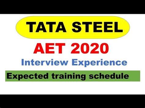 Tata Steel AET Interview Experience Tata Steel AET Interview Result