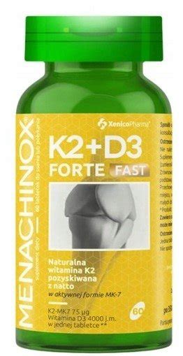 Xenico Menachinox K2 D3 Forte Fast 60 Tabletek Sklep EMPIK