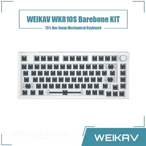 Weikav Wk S Kit Barebone Mechanical Keyboard Hot Swap Backlight Wired Keyboard Shopee