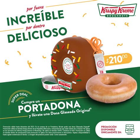 Nuevo Portadonas Krispy Kreme Con Dona De Regalo