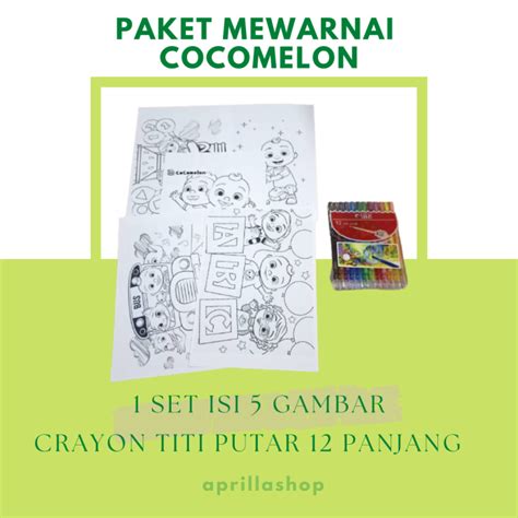 Paket Mewarnai Anak Set Crayon Putar Panjang Lazada Indonesia