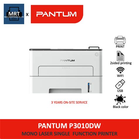 Pantum P Dw Mono Laser Single Function Printer Shopee Thailand