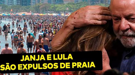 Janja e Lula são expulsos de praia enquanto Bolsonaro é carregado pelo