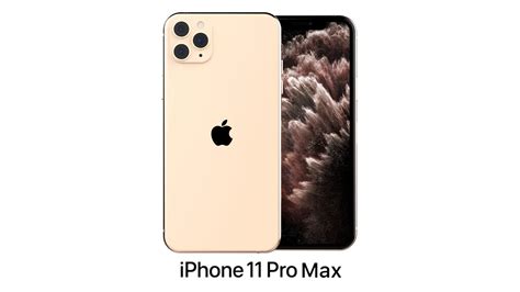 Apple Iphone 11 Pro Max Gold 3d Model Cgtrader