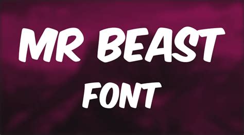 Mr Beast Font | Free Fonts Vault