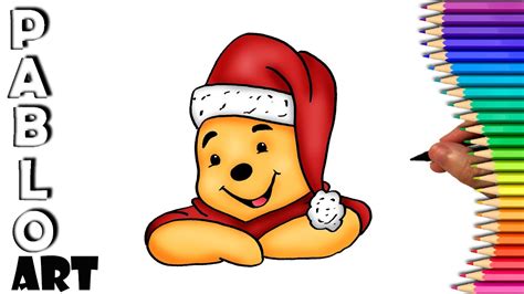 How To Draw 🎅 Winnie The Pooh For Christmas Learn To Draw Step By Step Youtube