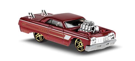 Carrinho Hot Wheels 64 Chevy Impala Tooned W99LX Toyshow