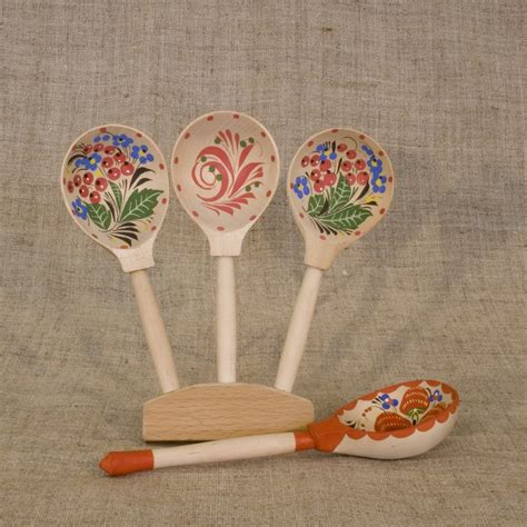 Ложки веерные тройка с росписью, Мастерская сереброва, К2-ЛЖ-06 купить ...