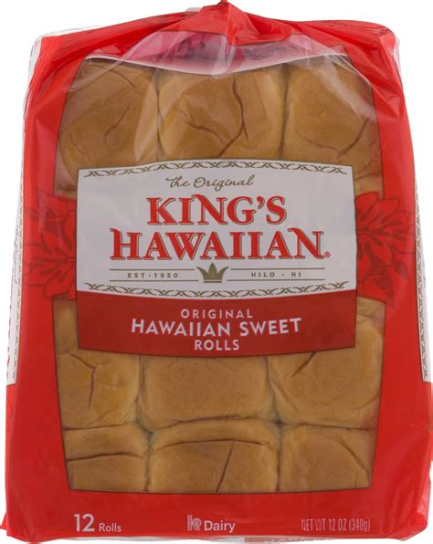 Kings Hawaiian Original Hawaiian Sweet Rolls 12 Ct Pack