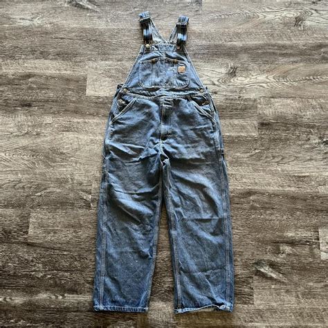 Berne Carhartt Style Denim Overalls Men S 36x30 Depop