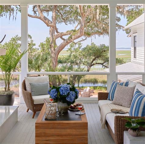 The Coastal Living Idea House Screen Porch Elevated Screened Porch