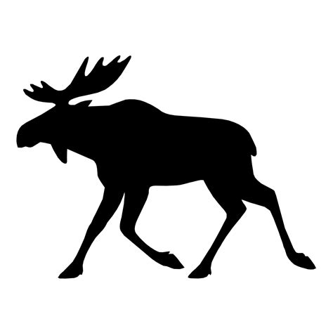 Moose Elk Deer Bear Husky Silhouette Png Download 12001200 Free