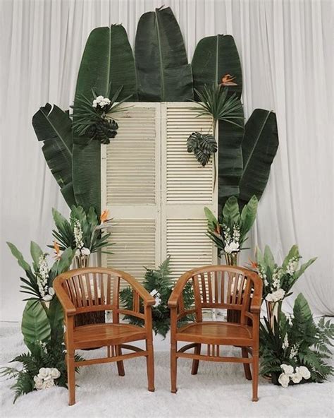 41 Tropical Wedding Ideas Her Special Days Wedding Stage Backdrop